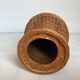 Ikebana style ceramic interior bamboo woven vase