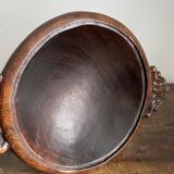 Hollow carved wooden dish