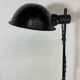 Vintage black metal floor lamp from the 70s