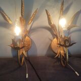 Pair of vintage Italian Hollywood Regency style sconces