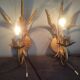 Pair of vintage Italian Hollywood Regency style sconces