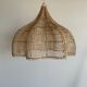 Rattan pendant lamp in the shape of a flower