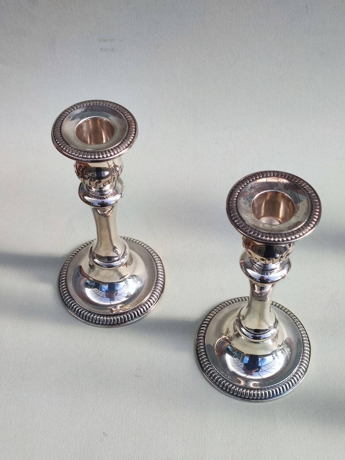 Bougeoirs en argent sterling