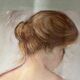 Le Falher (Lionel), Pastel female nude framed 20th century