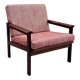 Fauteuil 'Capella' en palissandre, Illum Wikkelsø pour N. Eilersen, Danemark, années 60.