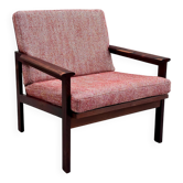 'Capella' armchair in rosewood, Illum Wikkelsø for N. Eilersen, Denmark, 1960s.