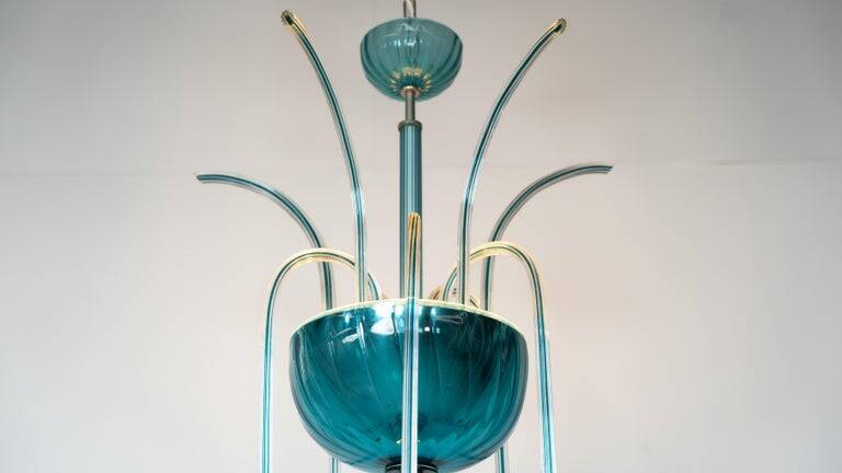 Chandelier Fontaine Murano No. 99.35 by Venini, Italy, 1975