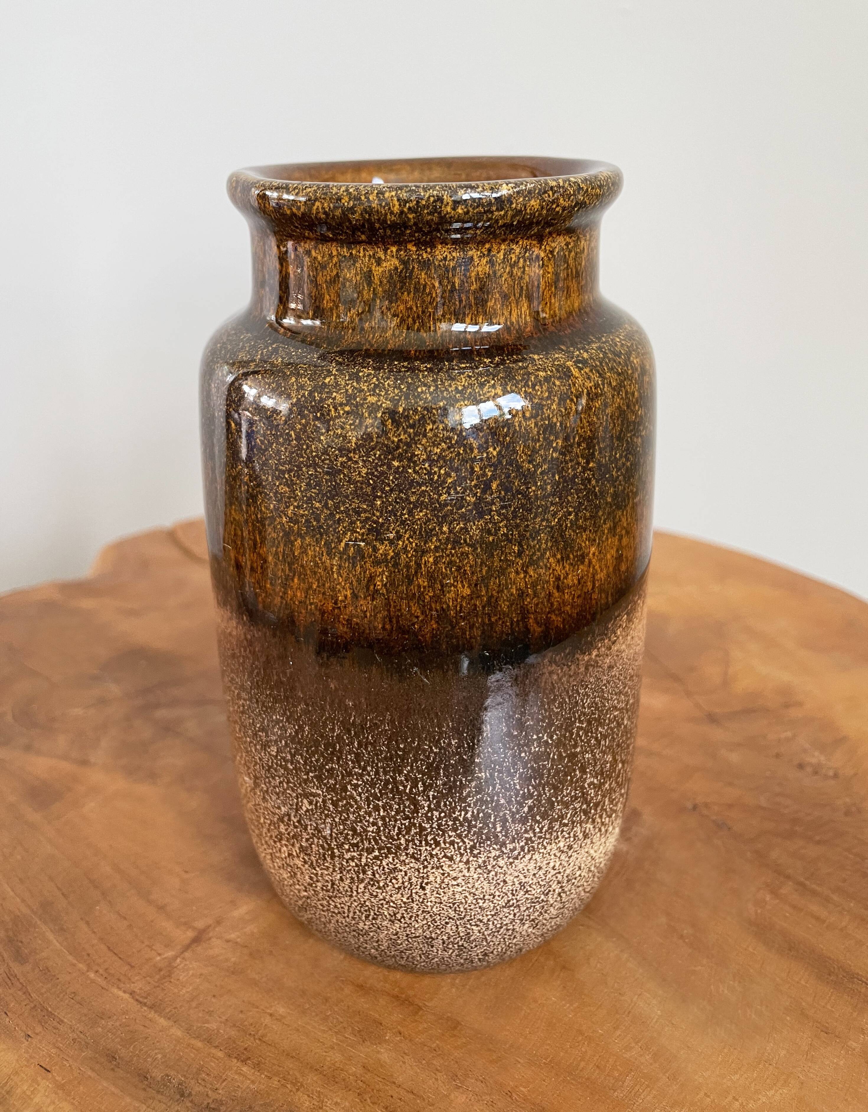 Vase brun, Scheurich 231-15 , poterie d’art ouest-allemande (WGP)