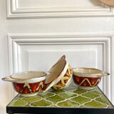 3 stoneware bowls with Saint Clément ears