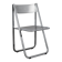 "Tamara" perforated metal folding chair by Arrben Italy (1980s)