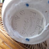 Large vintage vase in glazed ceramic