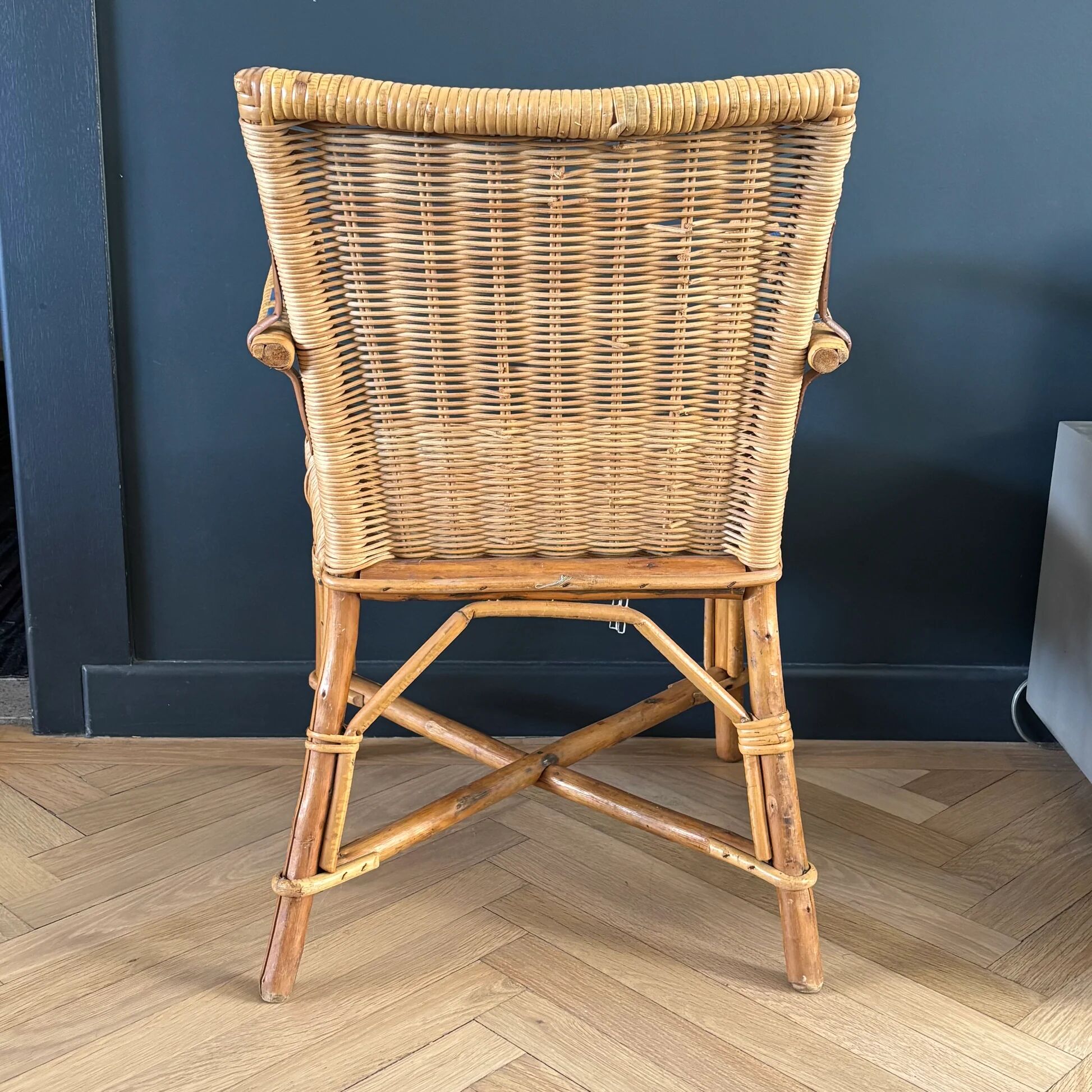 Fauteuil chaise enfant en rotin - Ref 1326