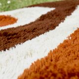 Round carpet Desso kinetic, wool, Netherlands, circa 1970