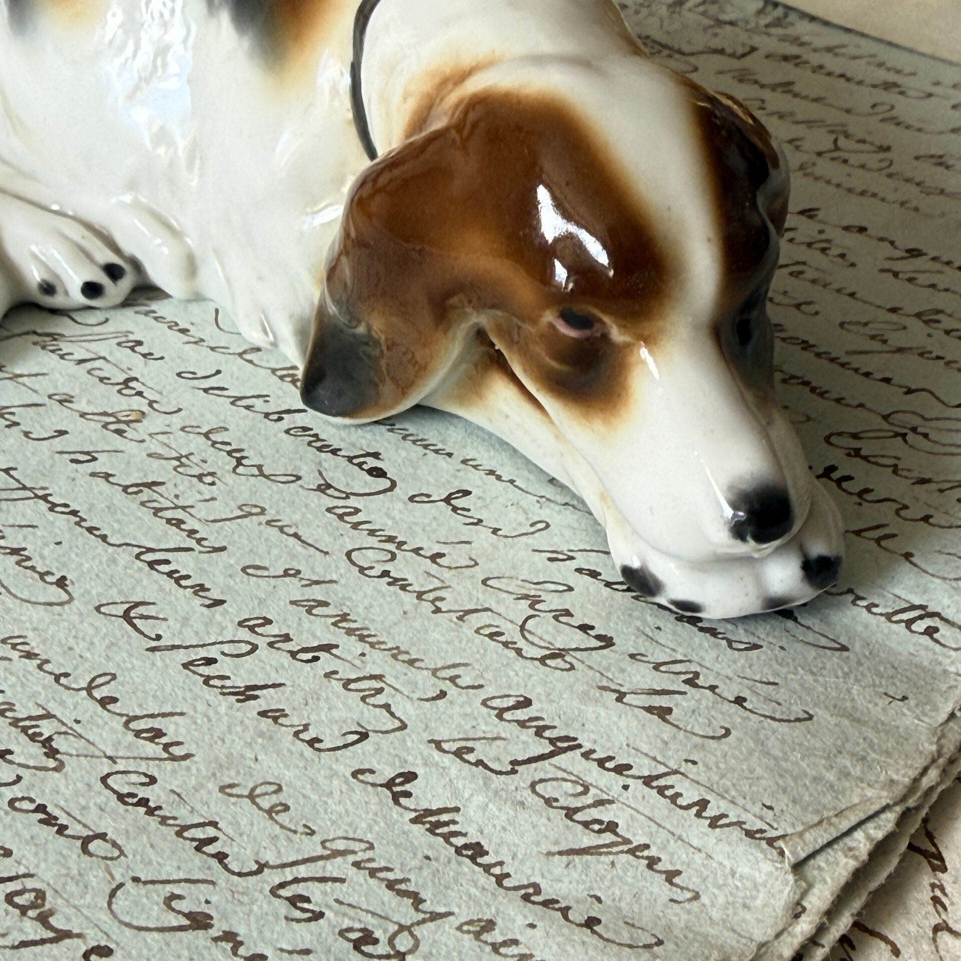Goebel porcelain dog figurine