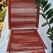 2 chaises enfant scoubidou - années 50