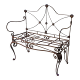 Wrought iron sofa bench