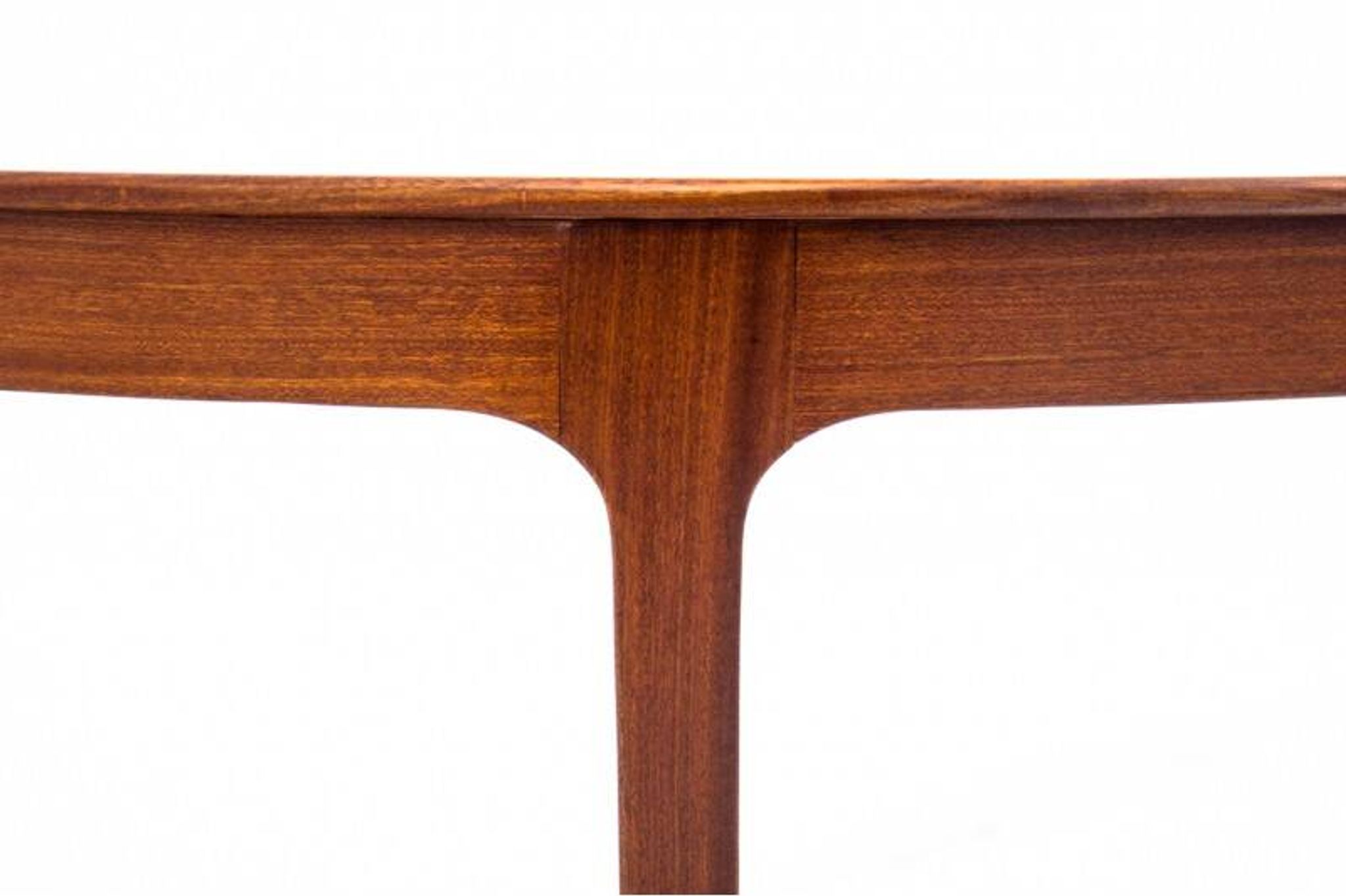 Coffee table, Danish design, signed A.J. Iversen, 1960s. After restoration.
