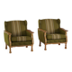 Danish "Mid-Century Modern" style, pair of oak armchairs, Henning Kjærnulf, 1960s.