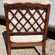 Fauteuil dossier a croisillons