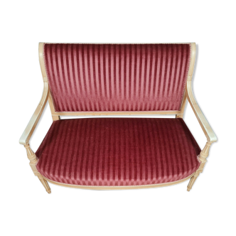 Directoire bench in lacquered wood around 1900