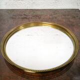 Brass table center top and mirror