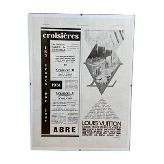 Louis Vuitton Advertising Poster - Fabre Cruises March 7, 1931