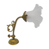 Lampe fleur en opaline