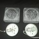 Pair of square ceiling lights