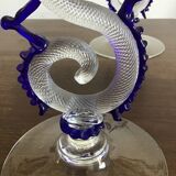 Set of 2 Murano glass candlesticks