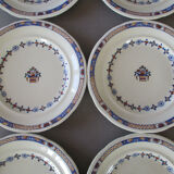 12 bread plate dessert Rouen E. Bourgeois