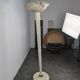 1950s floor lamp with alabaster shade