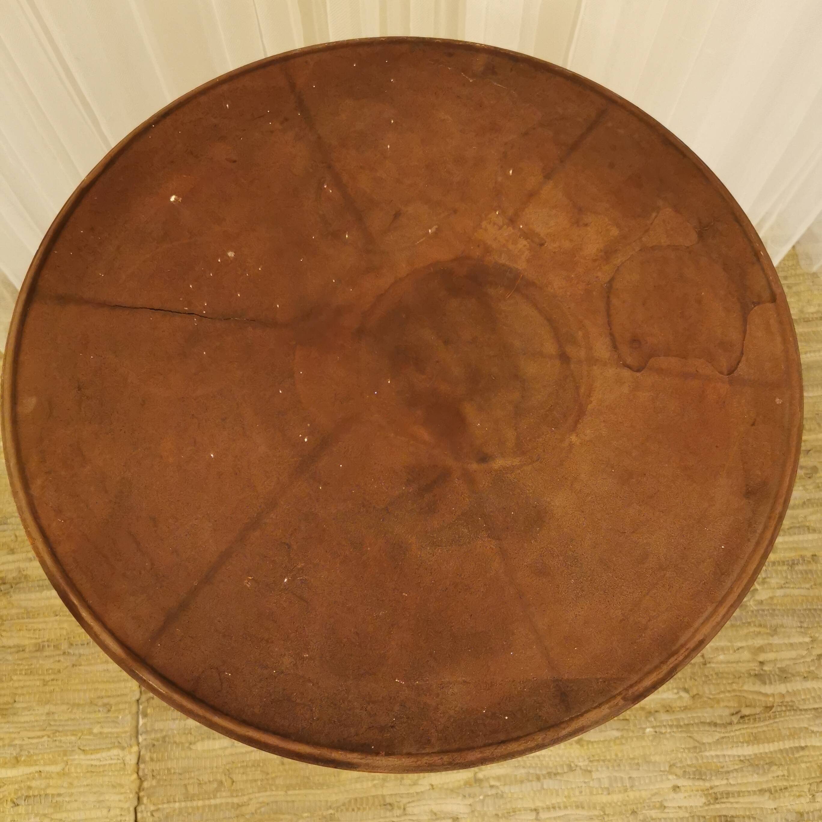 Table bistrot en bakélite et fonte