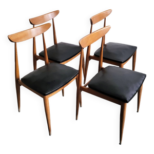 Suite de 4 chaises scandinaves