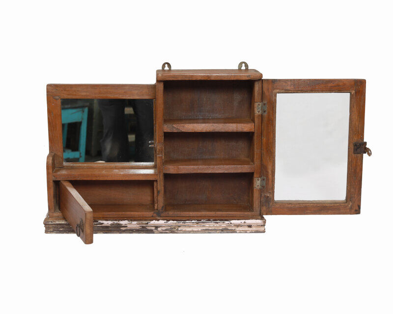 Ancient Mural Tablet Barbier Mirror Art Deco Piece of Origin India