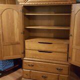 Armoire commode en bois massif
