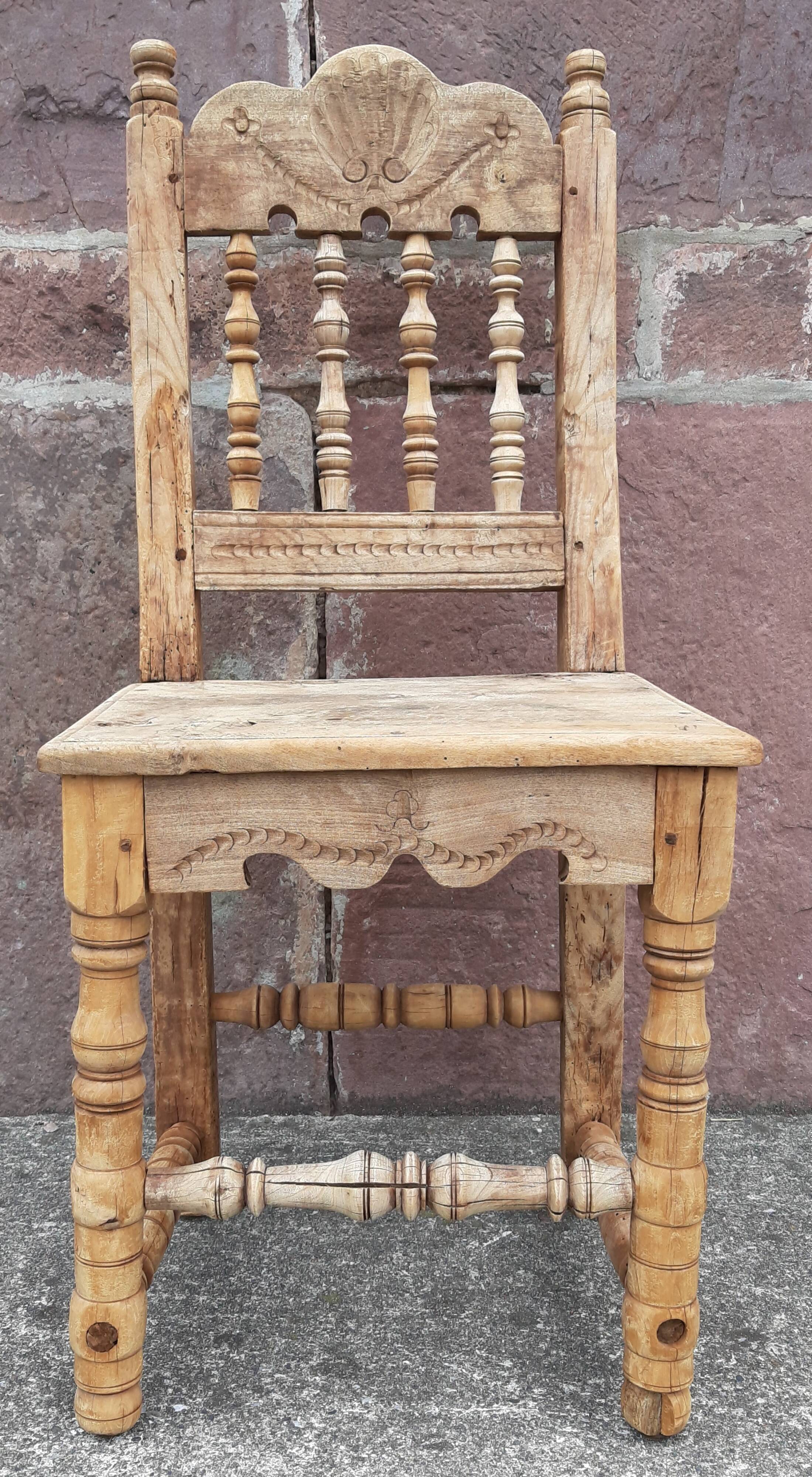 Antique wooden chair.