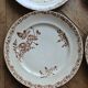 Flat plates, ironstone, poppies