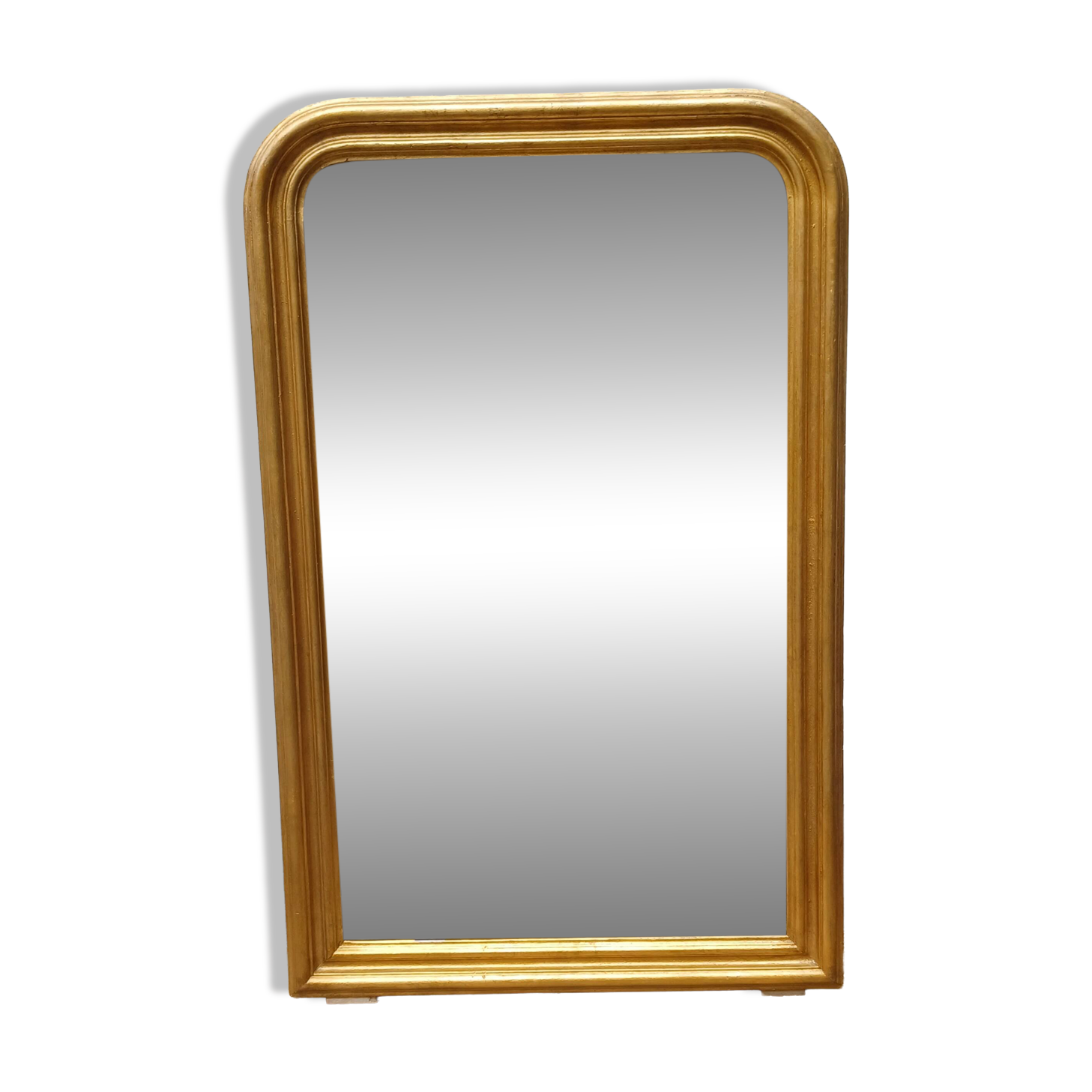 Antique louis-philippe gilt wood mirror from the 19th century. 102 cm x 65 cm