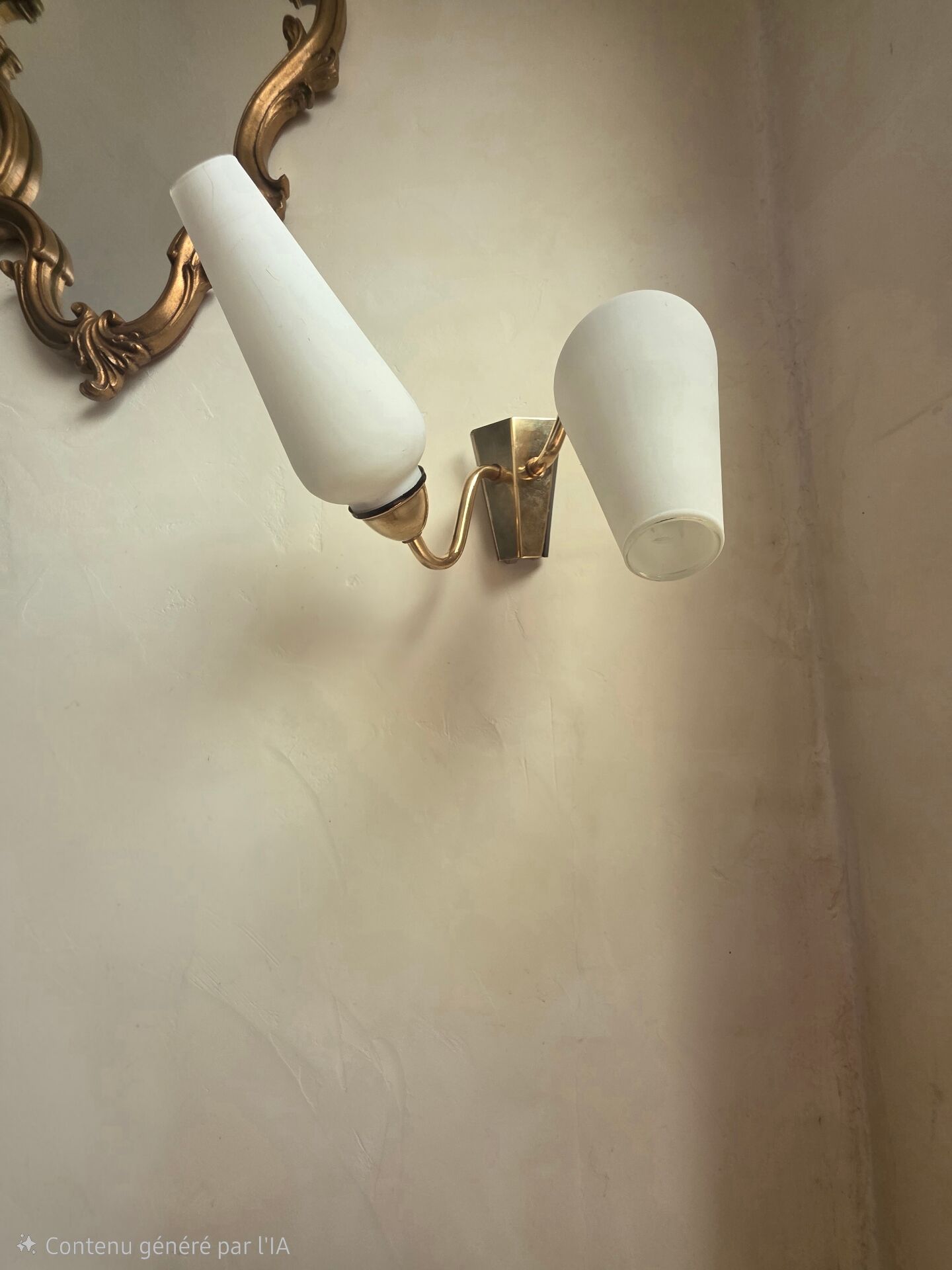 Pair of wall lights from the 60s