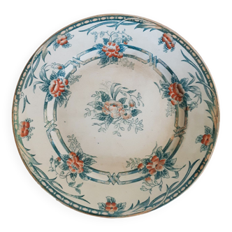 Earthenware dessert plate Terre de Fer , Sarreguemines