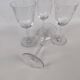 Four Baccarat crystal glasses, Molière pattern. Early 20th century.