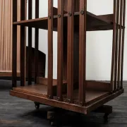 Rotating wooden library from the early 20th century.