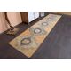 Vintage Turkish Oushak Handmade Wool Runner 89x344