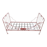 Wrought iron bed from the 19th century, 190cm x 80cm.