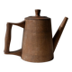 Vintage wooden pitcher from the 1960s, hand-carved.