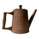 Vintage wooden pitcher from the 1960s, hand-carved.