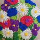 Vintage embroidered cushion