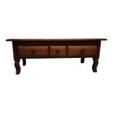 Table basse rustique en chêne massif – Esprit apothicaire – XIXe