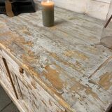 White patinated buffet