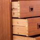 Danish teak chest of drawers or small sideboard, 3 large drawers, 1960.